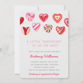 スウィートハートベビーシャワー 招待状 (正面)