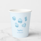 スウィートハートマカロンボーイバースデーパーティー 紙コップ (正面)