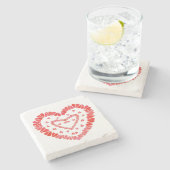 スウィートハートマーブルストーンコースター ストーンコースター (横)