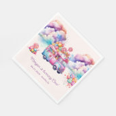 スウィートバジェットキャンディーレーンキッド誕生日 スタンダードランチョンナプキン (角)