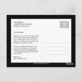 スウィートバナ結婚ーサンキューカード ポストカード (裏面)