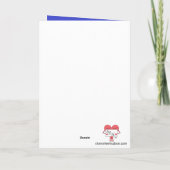 スウィートバニラお誕生日ケーキ：青空白の カード (裏面)