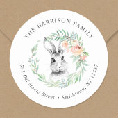 スウィートバニーフローラリースイースター差出人住所 ラウンドシール