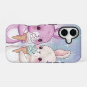 スウィートバニーブリス – かわいいアニメ電話ケース iPhone 16ケース (裏面横)