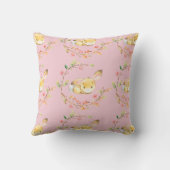 スウィートバニーベビー誕生統計ピロー クッション (裏面)