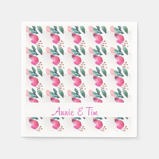 スウィートバラブドアート スタンダードカクテルナプキン (正面)