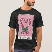 スウィートバランス キャンディケイン ハート クリスマス Tシャツ (正面)