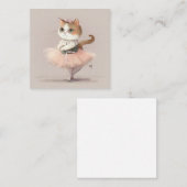 スウィートバレリーナ子猫 ノートカード (正面/裏面)