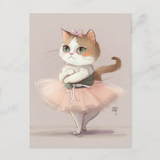 スウィートバレリーナ子猫 ポストカード