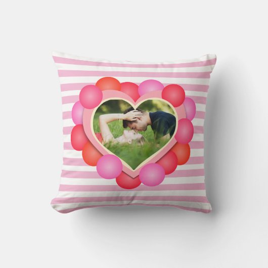 スウィートバレンタインの夢/写真テンプレート クッション (正面)