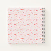 スウィートバレンタインの日ベビーシャワーゲストブック ノートブック (裏面)