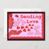 スウィートバレンタインの誕生日恋しく思ズ・ユー・ラブ シーズンポストカード (正面/裏面)