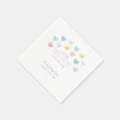 スウィートバレンタインの赤ちゃんシャワーナプキンス スタンダードカクテルナプキン (角)