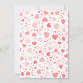 スウィートバレンタインの赤ちゃんシャワー 招待状 (裏面)