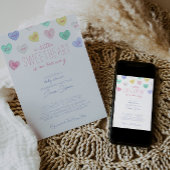 スウィートバレンタインデイベビーシャワー招待状 招待状