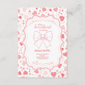 スウィートバレンタインデーベビーおむつラッフル エンクロージャーカード (正面)