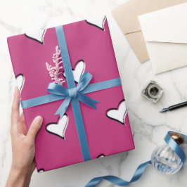 スウィートバレンタインデーラブハート ラッピングペーパー