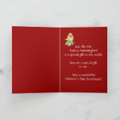 スウィートバレンタインデーRufousハミングバード シーズンカード (内部)