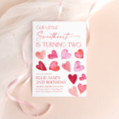 スウィートバレンタインハート2nd Birthday 招待状