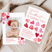 スウィートバレンタインハート2nd Birthday 招待状