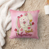 スウィートバレンタインバニー クッション (ブランケット)