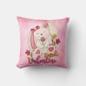 スウィートバレンタインバニー クッション (正面)
