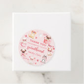 スウィートバレンタインパピーベビーシャワーメッセージカード フェイバータグ (インサイチュ)