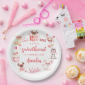 スウィートバレンタインパピー誕生日紙プレート ペーパープレート (パーティー)