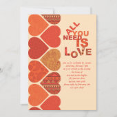 スウィートバレンタイン招待状 招待状 (正面)