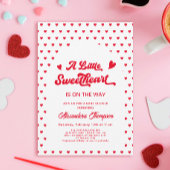 スウィートバレンティンベイビーシャワー男女兼用 招待状