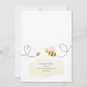 スウィートバンブルビー マミー トゥ ビー ベイビーシャワー 招待状 (裏面)