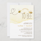 スウィートバンブルビー 親から子へのベビーシャワー 招待状 (正面)