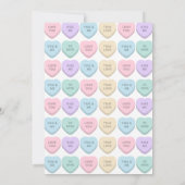 スウィートバースデーパーティーの招待招待状 招待状 (裏面)