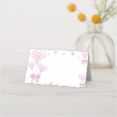 スウィートバースデーパーティーフードテント座席表 プレイスカード (裏面)