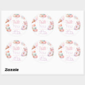 スウィートバースデーパーティー感謝していパステルユー ラウンドシール (シート)