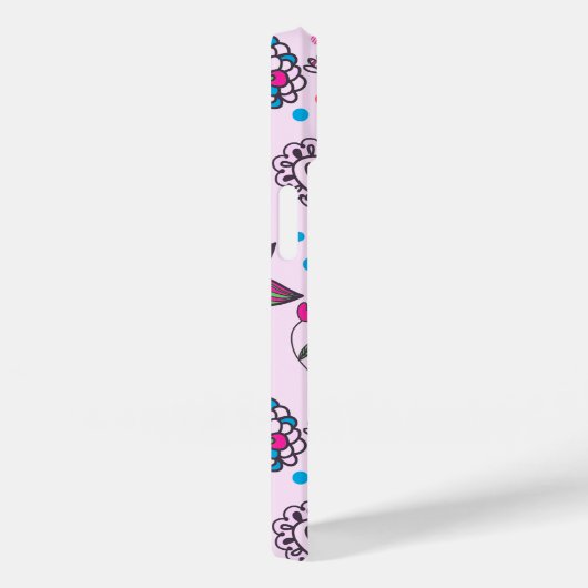 スウィートバーズオンフローラピンクiPhoneケース Case-Mate iPhoneケース (裏面 / 右)