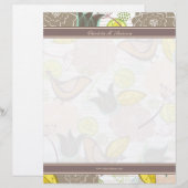 スウィートバードフローラガーデンテンプレートレターヘッド レターヘッド (正面/裏面)