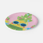 スウィートパイナップルガールズオネダーフルファースト誕生日 ペーパープレート (アングル)