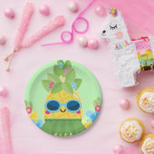 スウィートパイナップルガールズオネダーフルファースト誕生日 ペーパープレート (パーティー)