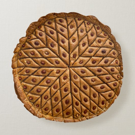 スウィートパイラウンド装飾用クッション ラウンドクッション (正面)