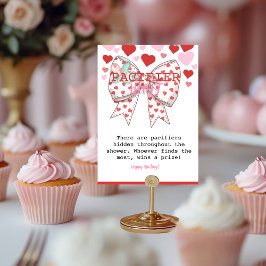 スウィートパシファイア狩りベビーシャワーゲーム テーブルナンバー