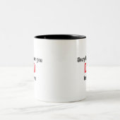 スウィートパパ引用文コーヒーマグ ツートーンマグカップ (中央)