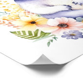 スウィートパーソナライズされたコアラベアベビー子供部屋アート ポスター (角)