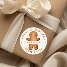 スウィートパーソナライズされたジンジャーブレッドマンクリスマス