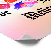 スウィートパーソナライズされたトリート ポスター (角)