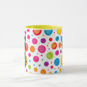 スウィートパーソナライズされたラクーンとレインボーハート マグカップ (中央)