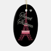 スウィートパーソナライズされた16パリエッフェルタワーオーナメント セラミックオーナメント (右)
