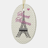 スウィートパーソナライズされた16パリエッフェルタワーオーナメント セラミックオーナメント (左)