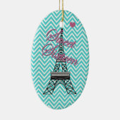 スウィートパーソナライズされた16パリエッフェルタワーオーナメント セラミックオーナメント (右)