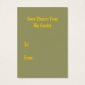 スウィートビクトリアンスタイルギフトラベルザダフォディルガール (裏面)